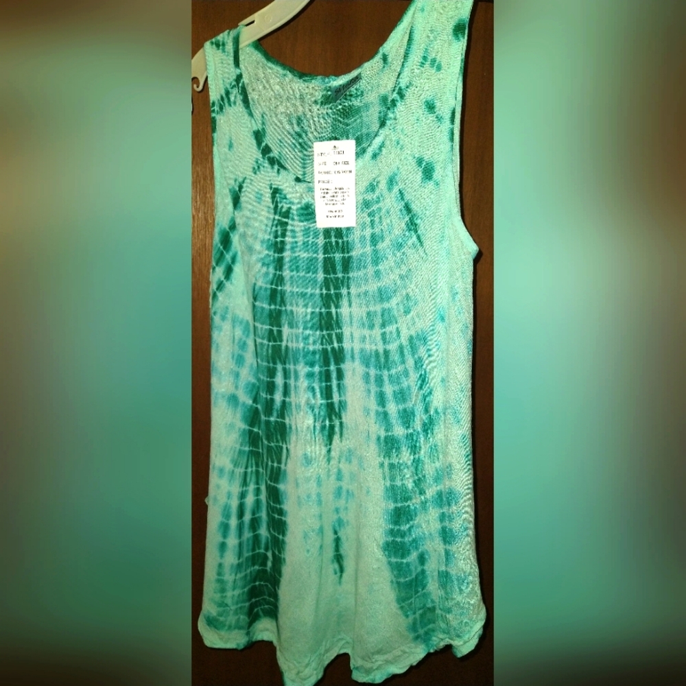 Tie-dye swing tank Jade